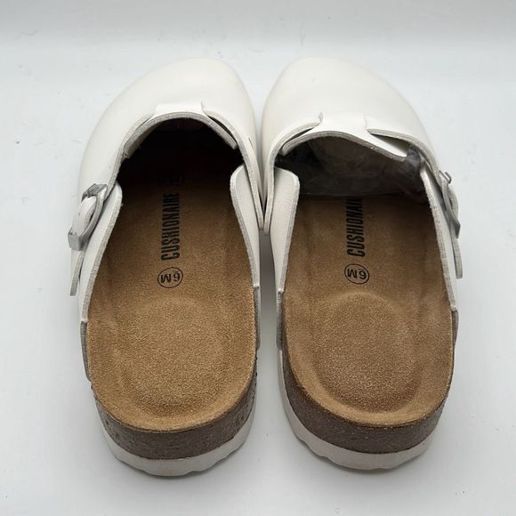 CUSHIONAIRE Womens Clog 6 WHITE - Picture 4 of 7